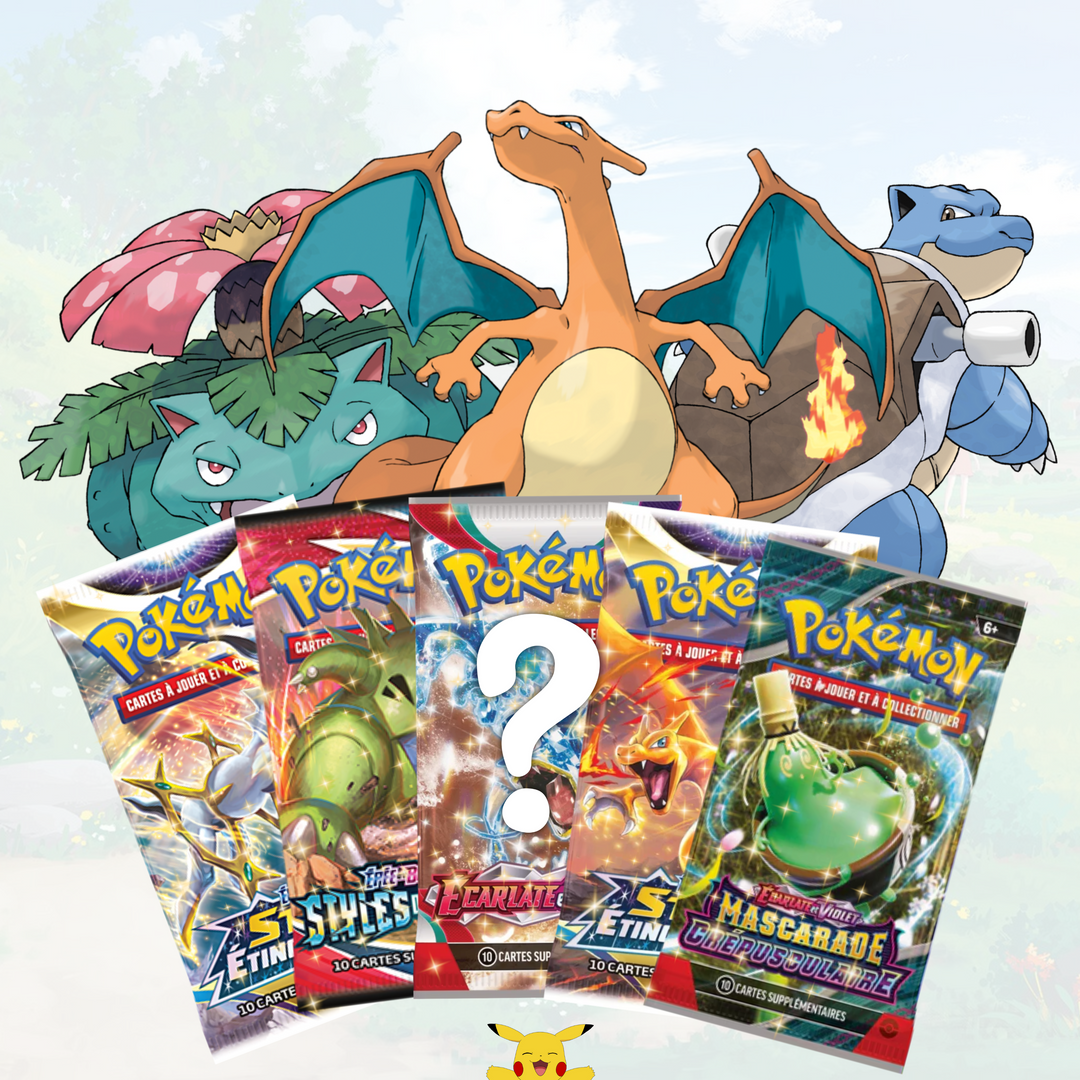 5 Boosters Pokemon aléatoires (japonais)