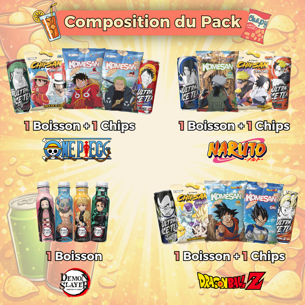 Pack Gourmandiz Manga 🍿🧃
